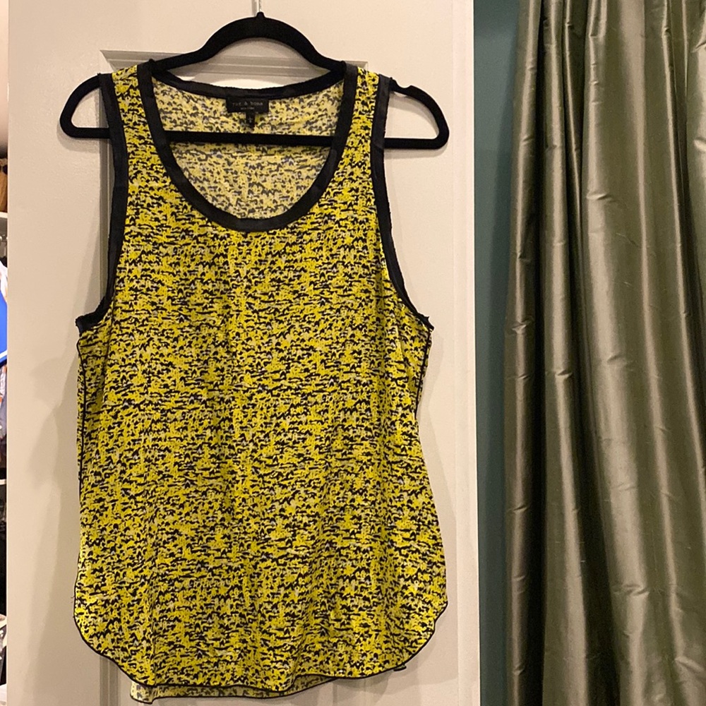 Neon And Black With Grey Patterned Rag And Bone T… - image 1